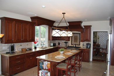 Example of a classic kitchen design in Other