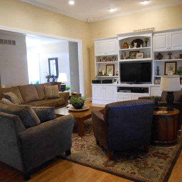 Living room Re-design with Custom Entertainment Center