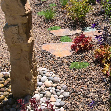 Edible Garden with Whimsy - Lawn removal project