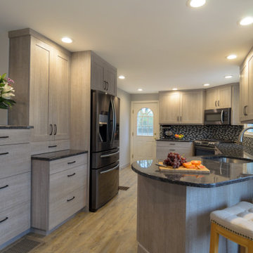Rustic Barn Oak Kitchen in Nashua NH