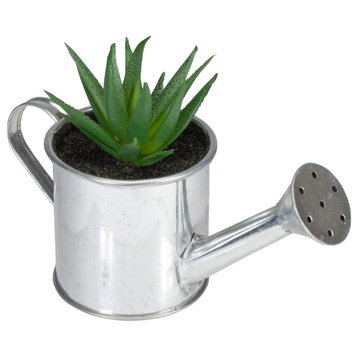 6" Artificial Mini Aloe Vera Succulent Plant with Watering Can