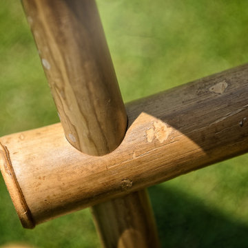 Zen Bamboo Garden Bench