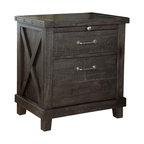 Modus Furniture Yosemite Wood Nightstand in Cafe in Brown