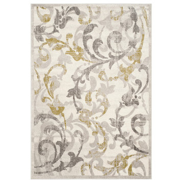 Safavieh Amherst Collection AMT428 Rug, Ivory/Light Grey, 8'x10'