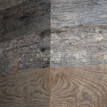 Barnwood Shiplap Wall With Custom Trim