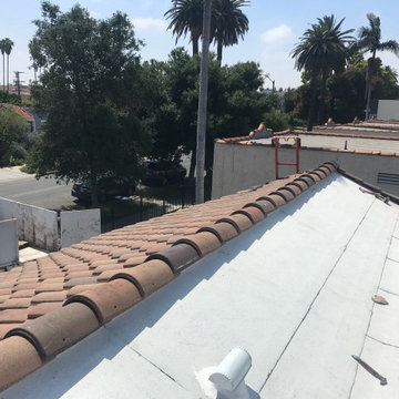 Flat Roof replacement and Interior Paint and Drywall