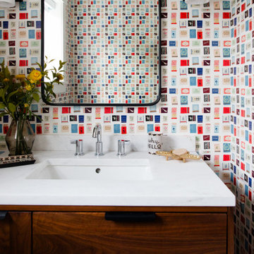 Coastal Blues Powder Room