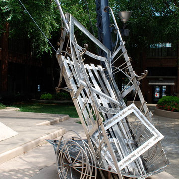 Metal sculpture by Benjamin Parrish.