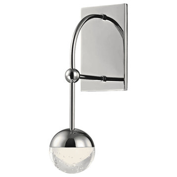Boca 13" Wall Sconce in Polished Nickel