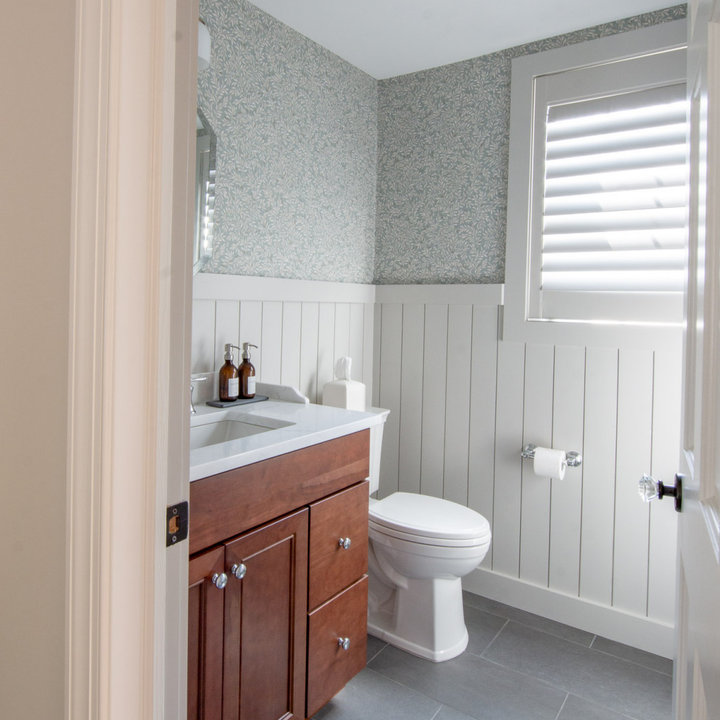 75 Wainscoting Powder Room - June, 2025