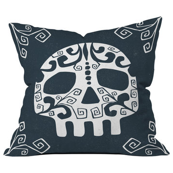 Heather Dutton Mascara De Muerte Throw Pillow, 18"x18"