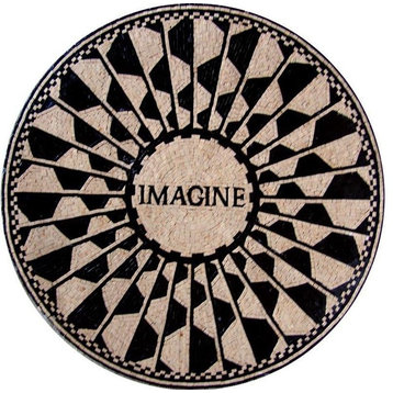 Modern Mosaic Medallion, Imagine, 24"x24"