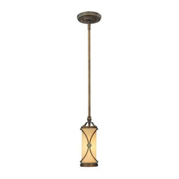 Minka Lavery Atterbury 1 Light Mini Pendant in Deep Flax Bronze finish - Products
