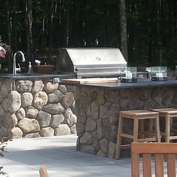 Moultonborough Outdoor Kitchen & Fireplace Project