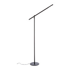 Cadiz Modern LED Floor Lamp, Matte Black