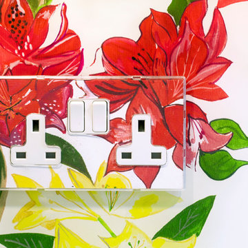 Bespoke Glass Splashback - Up the Garden Path