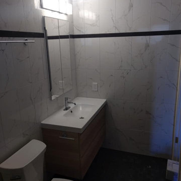 Wall Tiled Bathroom Remodel