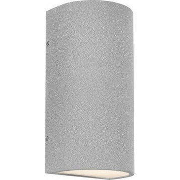 17W 1 LED Outdoor Wall Lantern In Modern Style-12 Inches Tall and 6 Inches Wide
