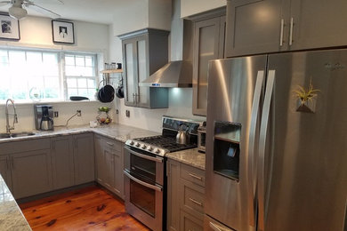 Minimalist kitchen photo in Boston