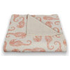 Watercolor Seahorse 50x60 Throw Blanket, Orange