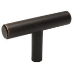 Cosmas - Cosmas 404ORB Oil Rubbed Bronze Slim Line Euro Style Cabinet T-Knob - High Quality Solid Steel Contruction