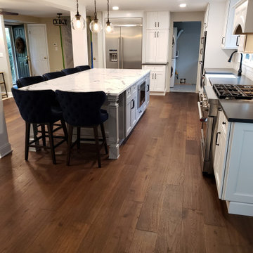 Hand Scraped, Wire Brushed, Dark Hardwood