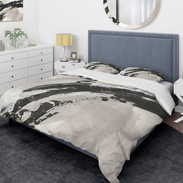 Glam Painted Arcs Iv Glam Duvet Cover Set, Twin