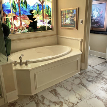Bathroom Floor Tile & Installation by Exact Tile Inc