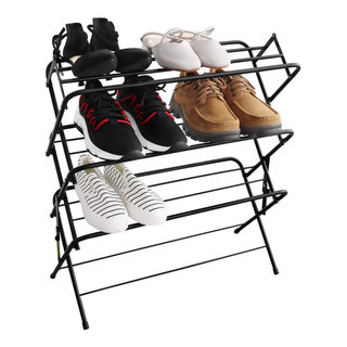 2pc Mercury Stackable Shoe Rack Set Natural - Winsome