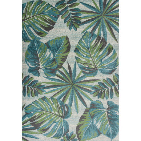 Stella Teal/Green Nassau Rug, 3'3"x4'11"