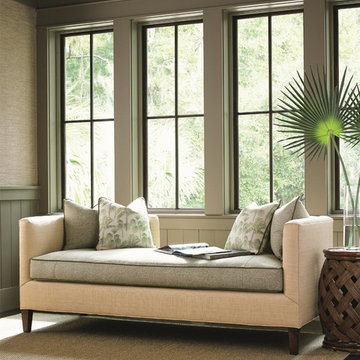 Tommy Bahama Home Bali Hai Contemporary Backless Sebastian Settee