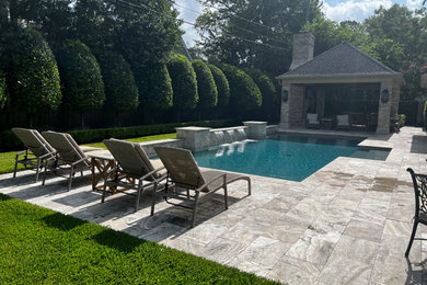 Example of a minimalist pool design in Houston