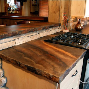Concrete Countertop with Natural Edge