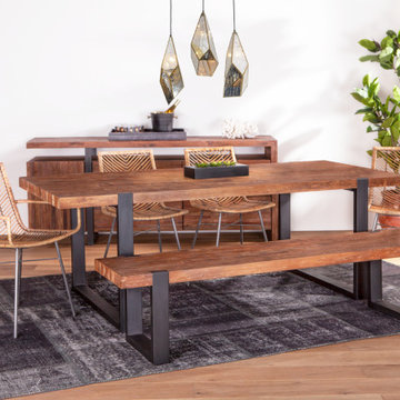 Hand-crafted dining table