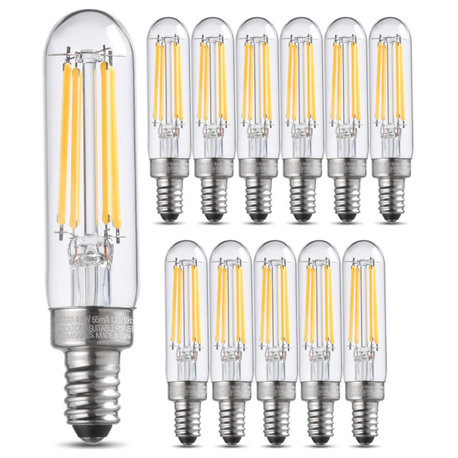 12-Pack E12 Candelabra Bulb, Dimmable T6 LED Bulb, 40W Equiv.