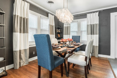 Eclectic dining room photo in Dallas