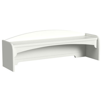 Neopolitan White Desk Hutch