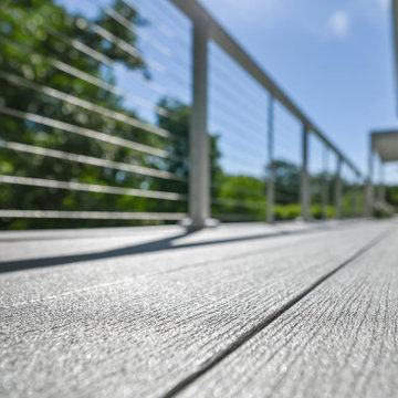 Renson Top, Outdoor Kitchen & Deck with Cable Railing