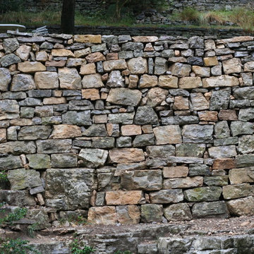 Mur de soutènement à pierre sèche Pégairolles de l'escalette