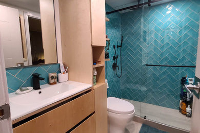 Example of a trendy bathroom design in Vancouver