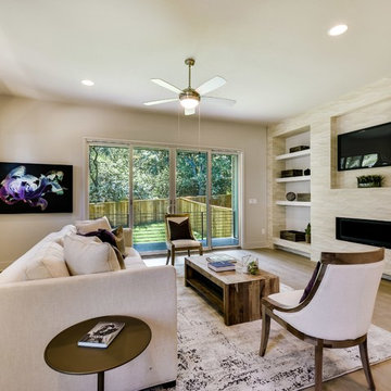 Texas Hill Country Contemporary Family Room