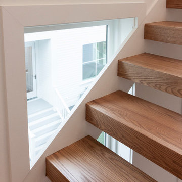 Project #48 | Contemporary Staircase with Warm Tones
