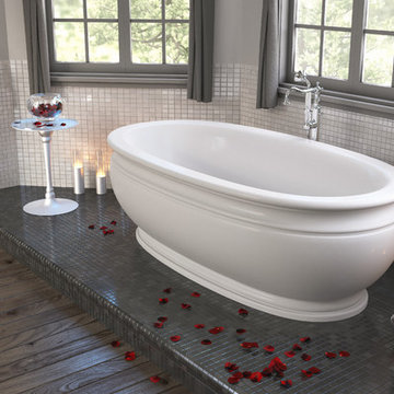 Olympian™ by Savio Vintage Freestanding Solid Surface Bathtub