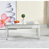 Reflexion Coffee Table, Antique Hand Painted Silver