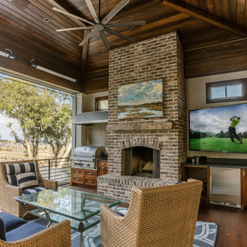 River Porch with TV, Speakers, Lighting & Bug Screens