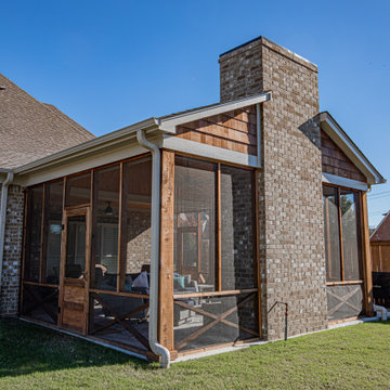 Screened Porch with Fireplace