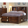 Coaster Hillary and Scottsdale Storage Bookcase Bed 3 Piece Bedroom Set in Warm