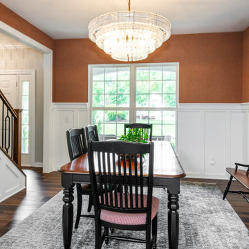 Brecksville Kitchen Renovation with Custom Wine Room and Ceiling Detail