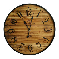 Wood Wall Clock with Black Trim 26" - Threshold&trade; - Products
