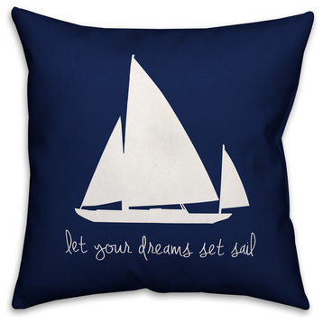 Dreams Set Sail 16x16 Spun Poly Pillow